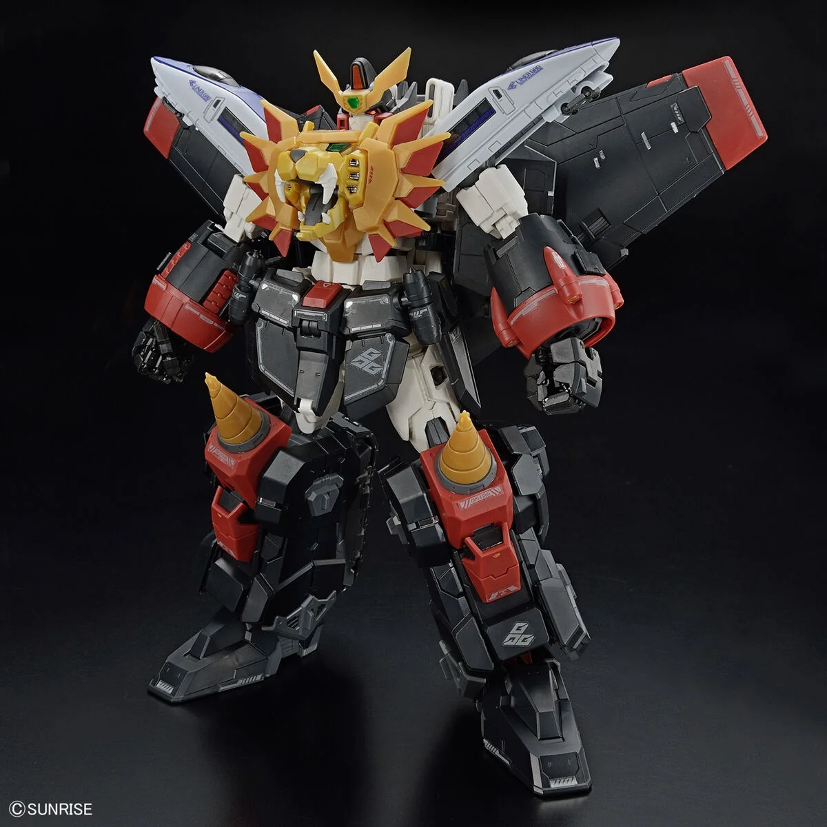 BANDAI Original RG 1/144 GaoGaiGar Plastic Model Kit Assembly/Assembling Anime Action Figure