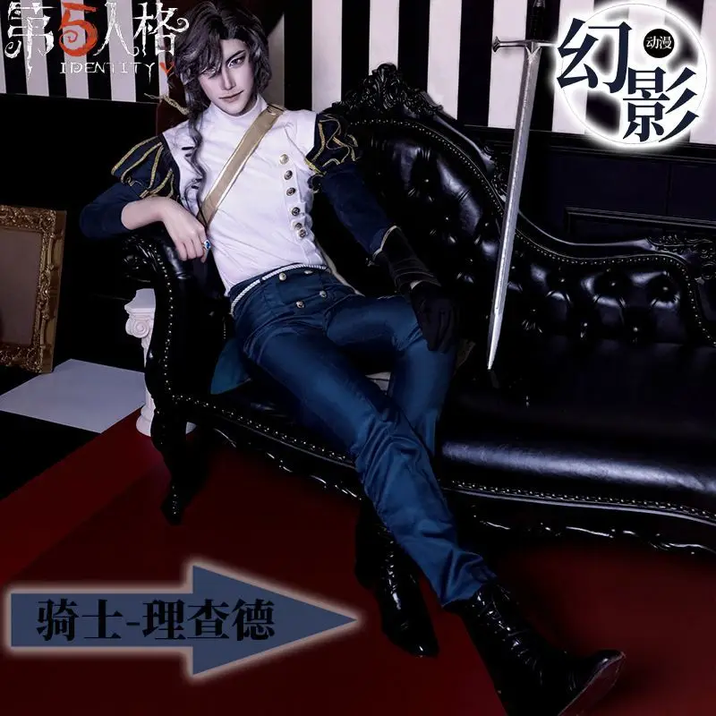 

Charlie Sterling Cosplay Costume Identity V Knight Suit Handsome Uniform Halloween Carnival Suit Fancy Outfits