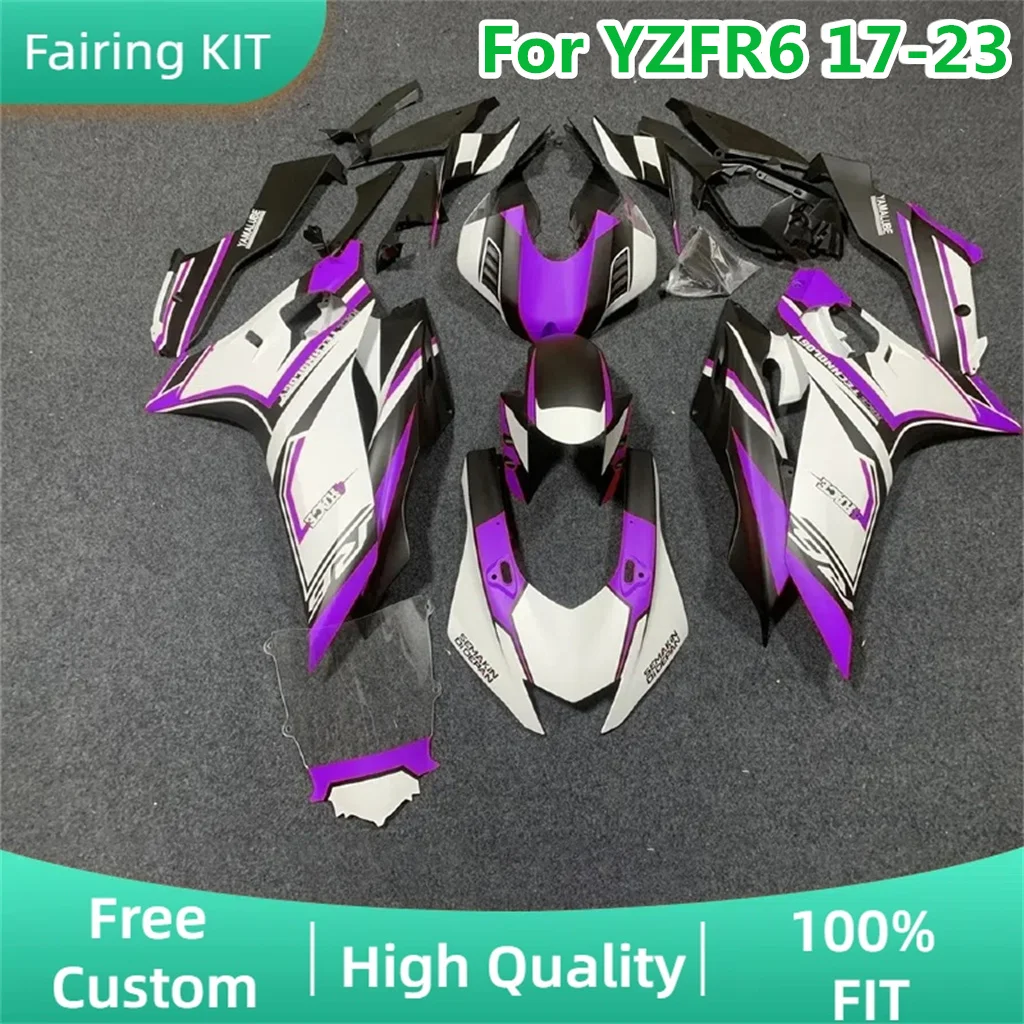 ABS Plastic Motorcycle Fairings Kit Fit for YAMAHA YZFR6 YZF-R6 17 18 19 20 21 22 23 2017-2023 YZF R6 Bodywork Set Free Custom