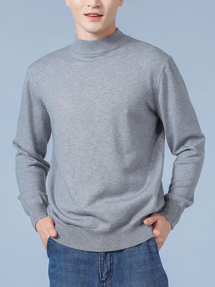 Cashmere Sweater Men Pullover Autumn Winter Half turtleneck Soft Warm Cashmere Sweater Jumper Knitted Sweaters