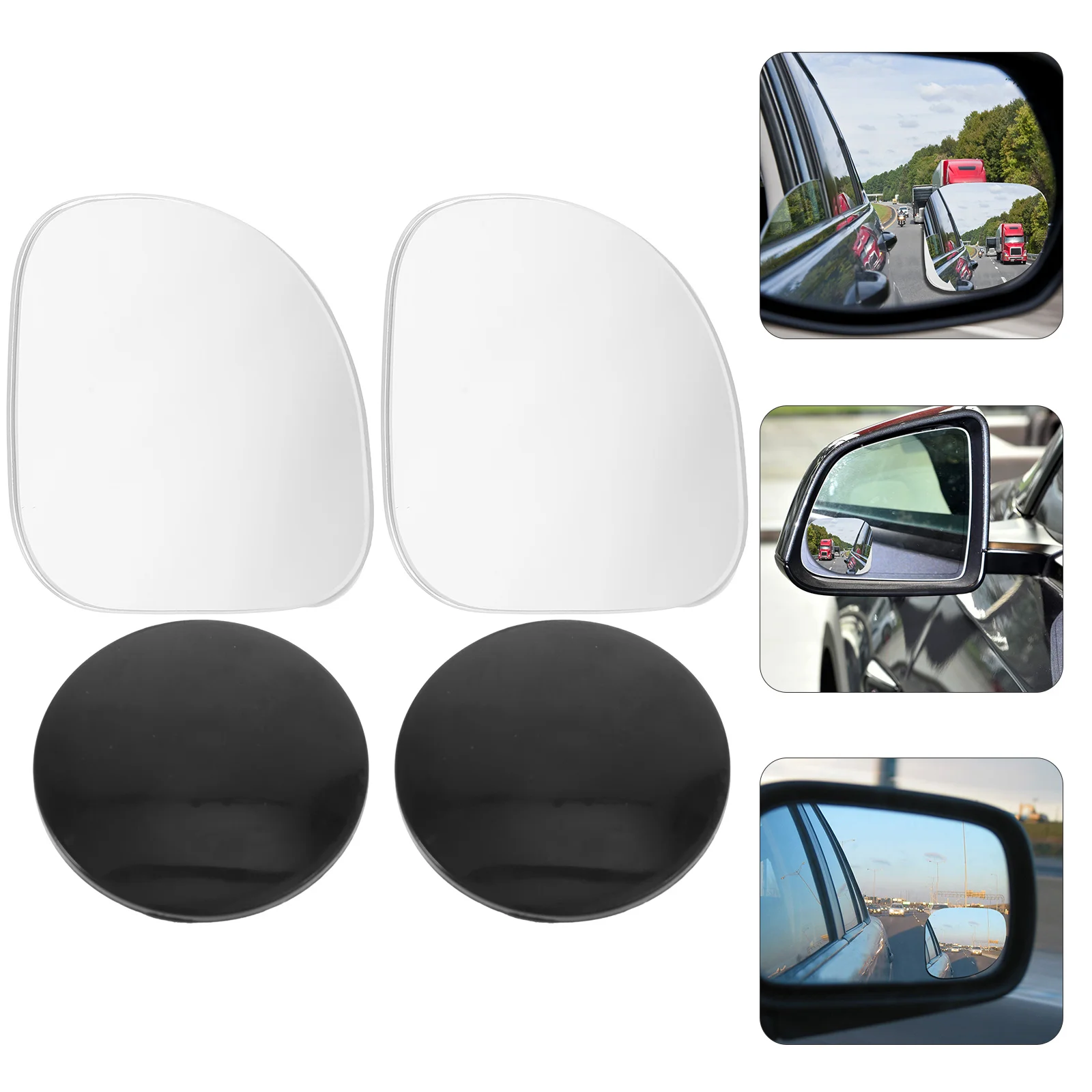 

2pcs Blinds Pot Mirror For Car Mirror Blind Spot Stick-on Rearview Car Mirror Accessoriess