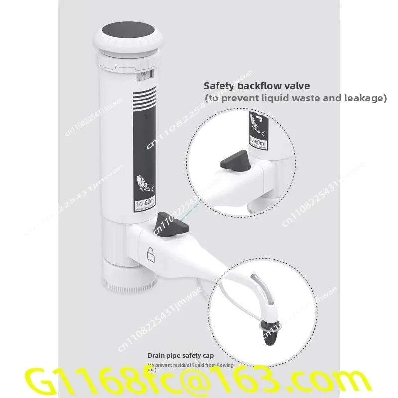 High Quality Laboratory Bottle Mouth Continuous Distributor, Sleeve Type Adjustable Quantitative Liquid Separator Part