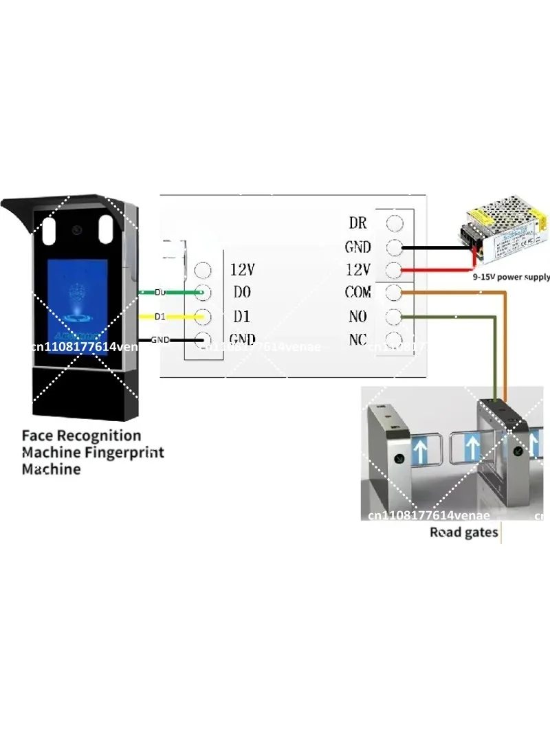 Output to Relay Module, WG to Dry Contact Adapter, Access Control Switch Converter