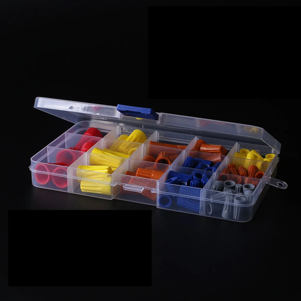 

102Pcs Screw-Type Terminal Lugs Wire Connectors Press Line Caps Durable for Electrical Home Wiring Lighting Terminal Lug