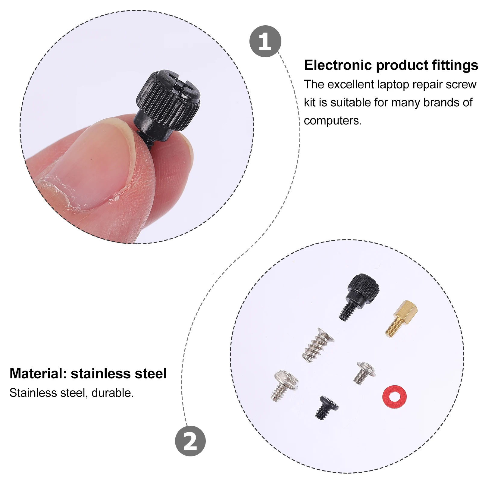 

2.5-Inch Computer Screw Kit Replacement Countersunk Bolts Mounting Parts For Ssd Case Power Supply Motherboard Fan Cd-Rom