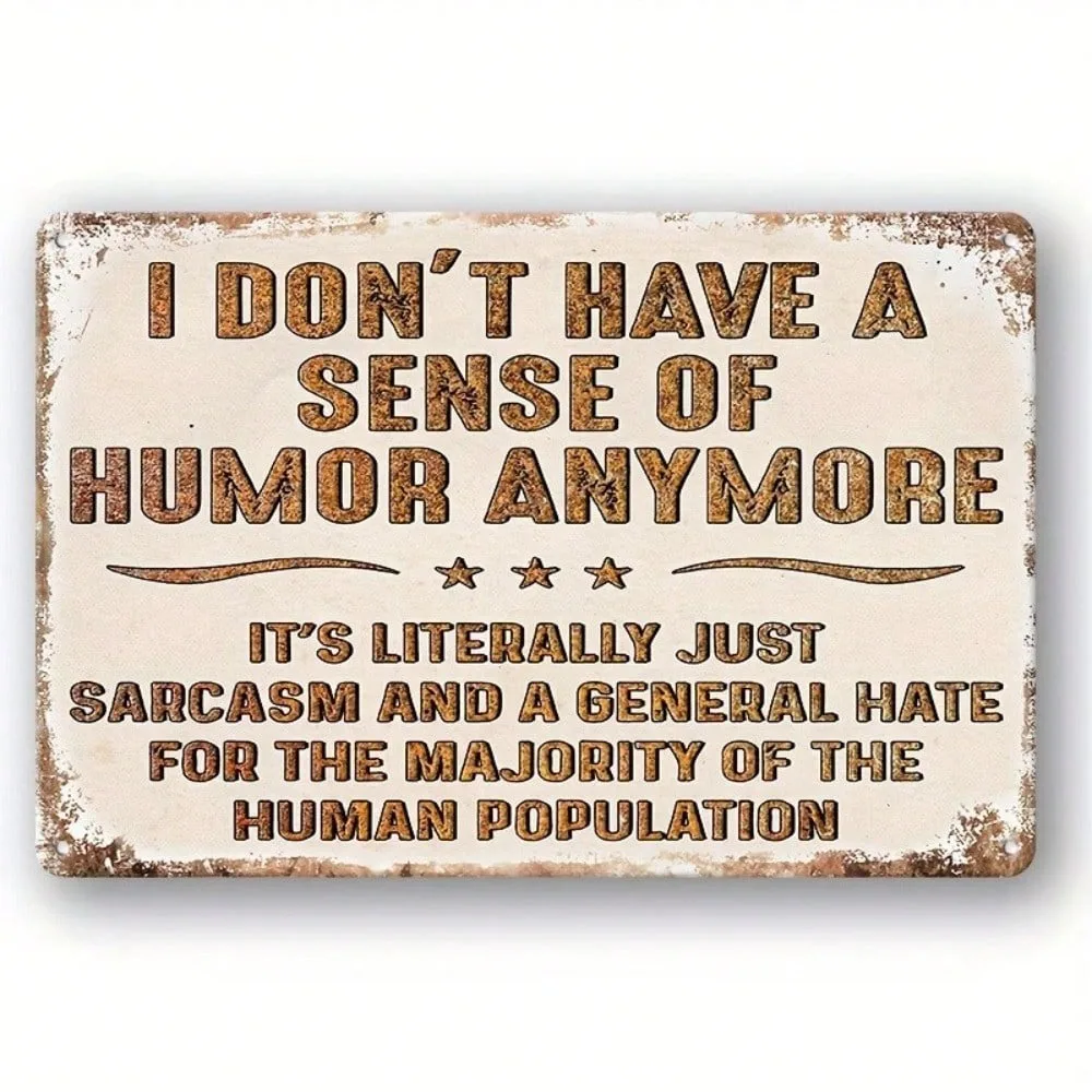 

INKEHOME Vintage Tin Sign 8x12 Inch Retro Metal Wall Decor for Home Bar Cafe Garage Funny Rustic Gift