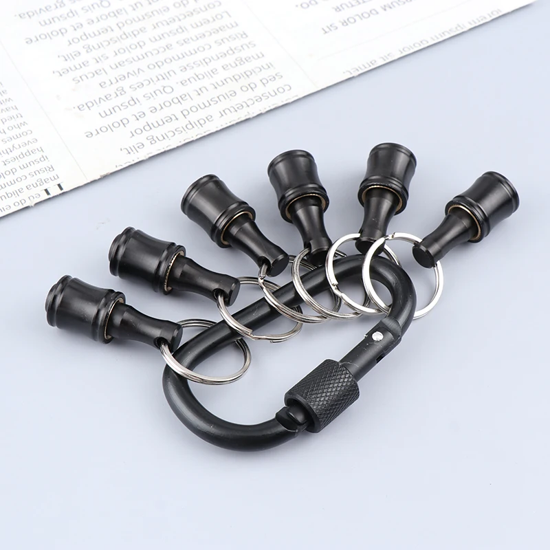 6Pcs/Set Bit Holder 1/4 Inch Hex Screwdriver Bits Holder Extension Bar Key chain Adapter Drill Bits Change Screws Bit Holder