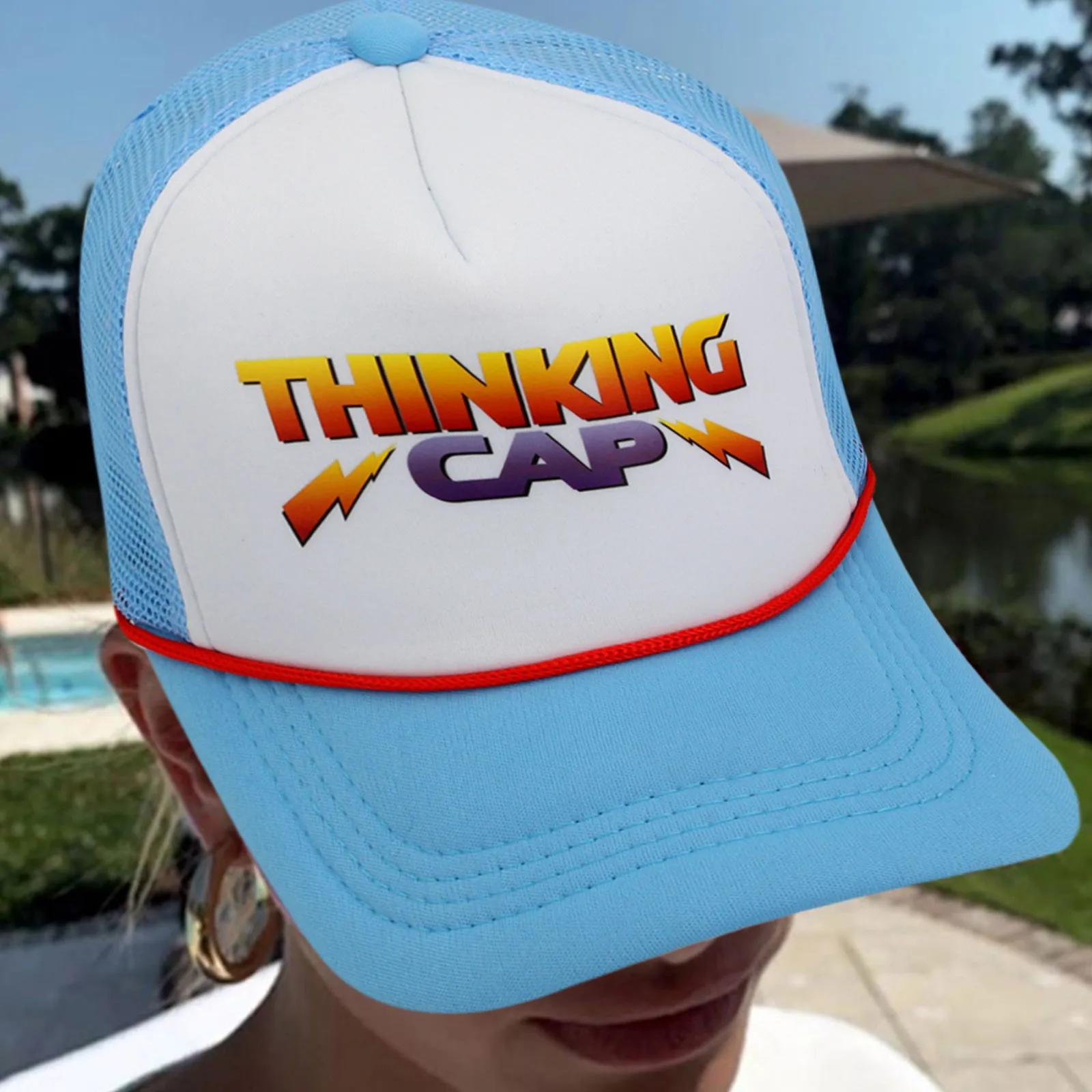 Thinking Cap Baseball Caps Funny Hats Adjustable Cosplay Costume Halloween Novelty Accessories