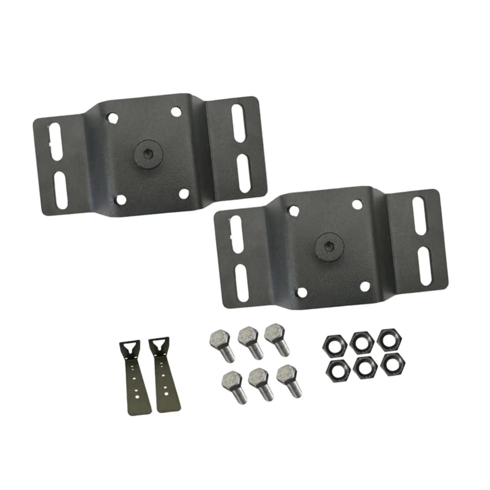 2Pcs Awning Bracket Quick Release Shade Canopy Support Easy Installation Replacement High Performance Metal Hardware Black