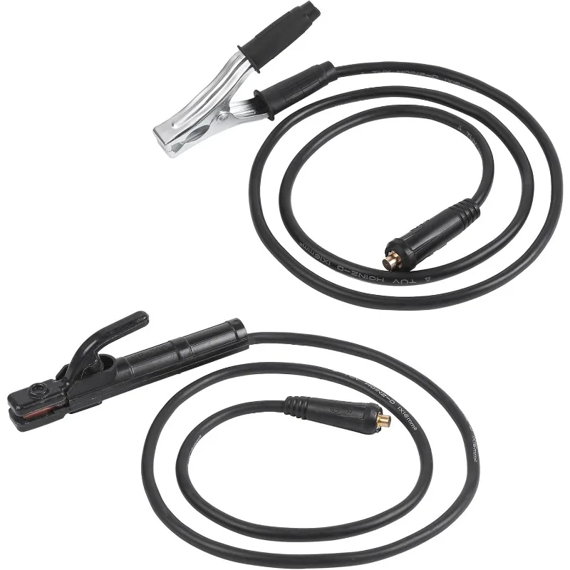 

MMA/ARC Welding Electrode Holder Lead Welding Ground Clamp 1.5m ARC MMA With Welding Cables, Din 10-25 Connector
