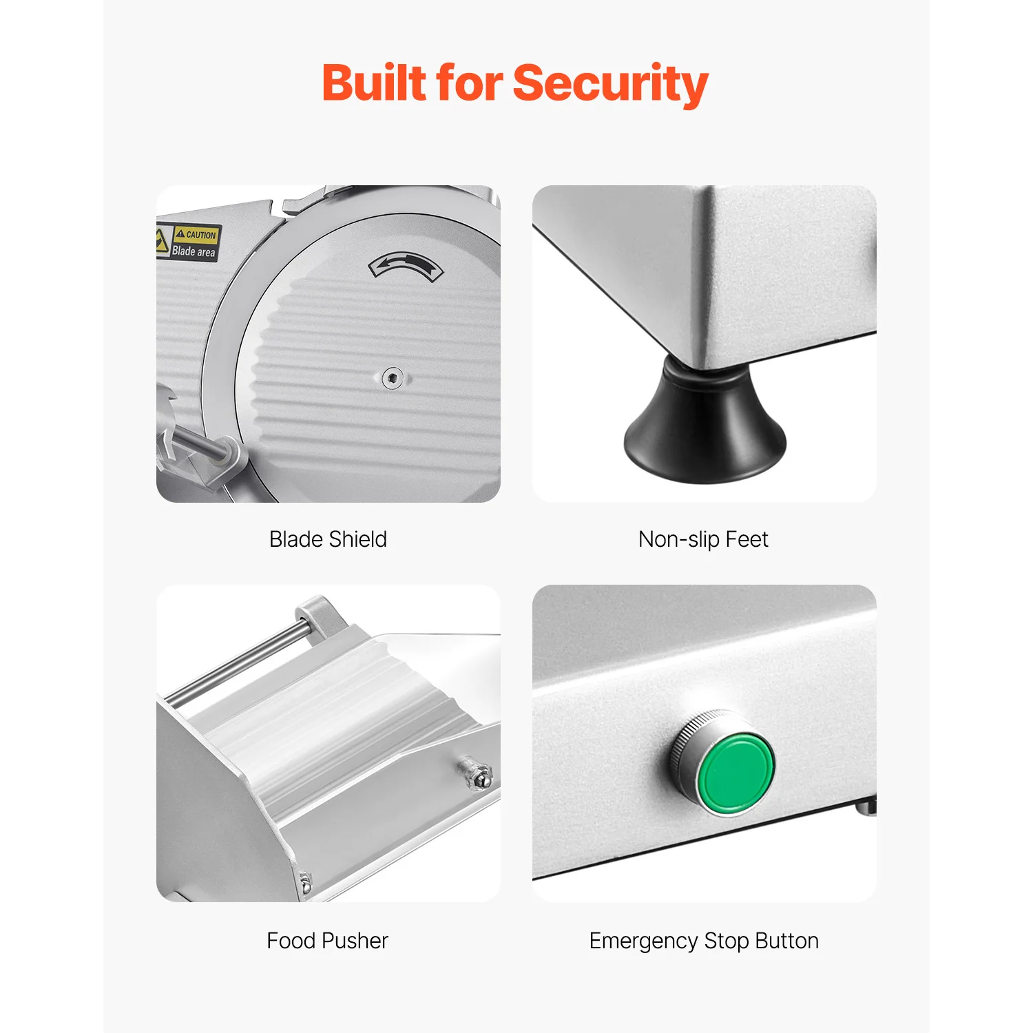 SucceBuy 10 inch 180W Commercial Meat Slicer Electric Deli Food Slicer Meat Cutter with a Premium 65Mn Blade Food Slicer Machine