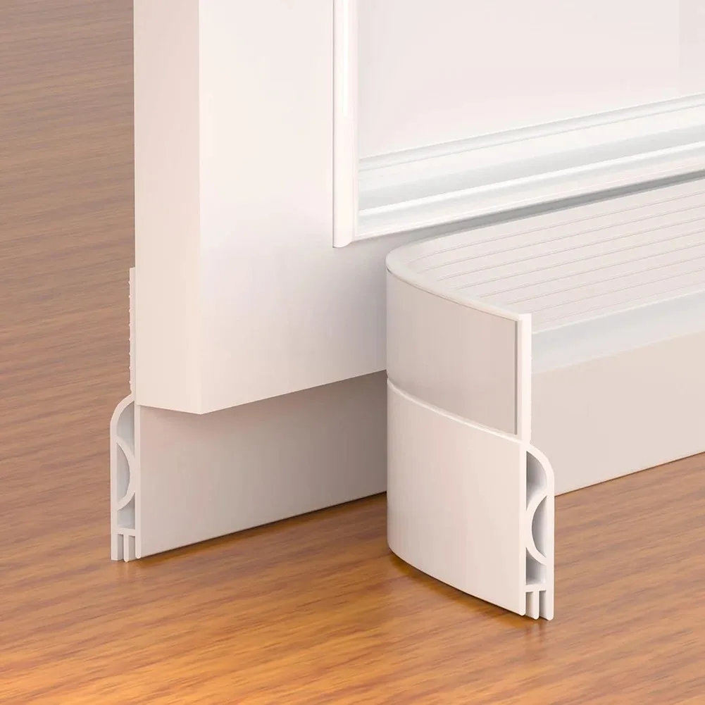Door Draft Stopper Sweep Under Door Gap Filler Seal Strip Soundproof Insulation Weather Stripping for Heating and Cooling