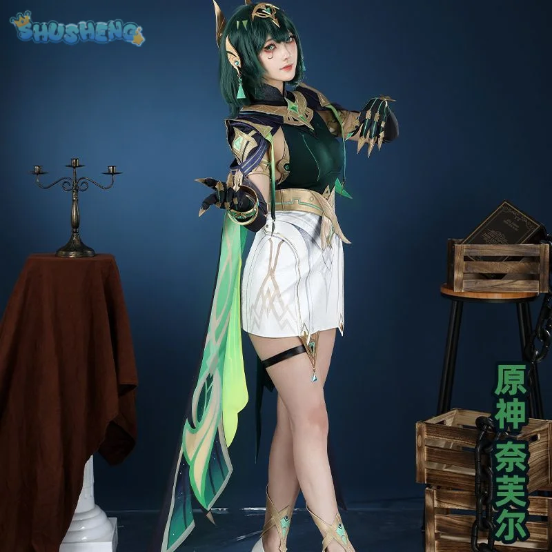 

Nefer Cosplay Costume Game Genshin Impact 2025 New Women's Dress Headwear Shorts Prop Accessories Set Halloween Party Uniform
