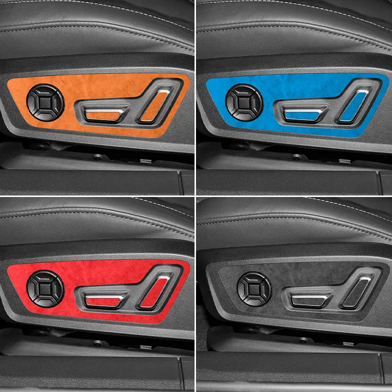 For Audi A6 A6L A7(2019-2025)Top Suede Seat Side Control Panel Sticker Scratch-Resistant Precise Car Interior Tuning Accessories