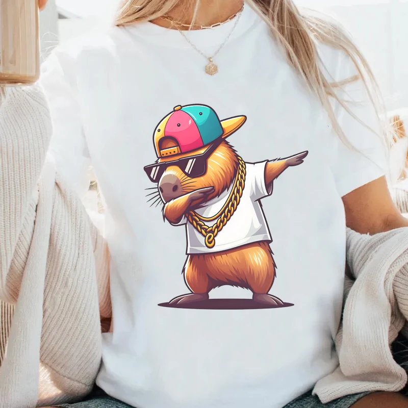 Sad Is Temporary Swag Is Forever Graphic T Shirts for Woman Man Casual Short Sleeve Humor and Trendy Animal Printed T-shirt Tops