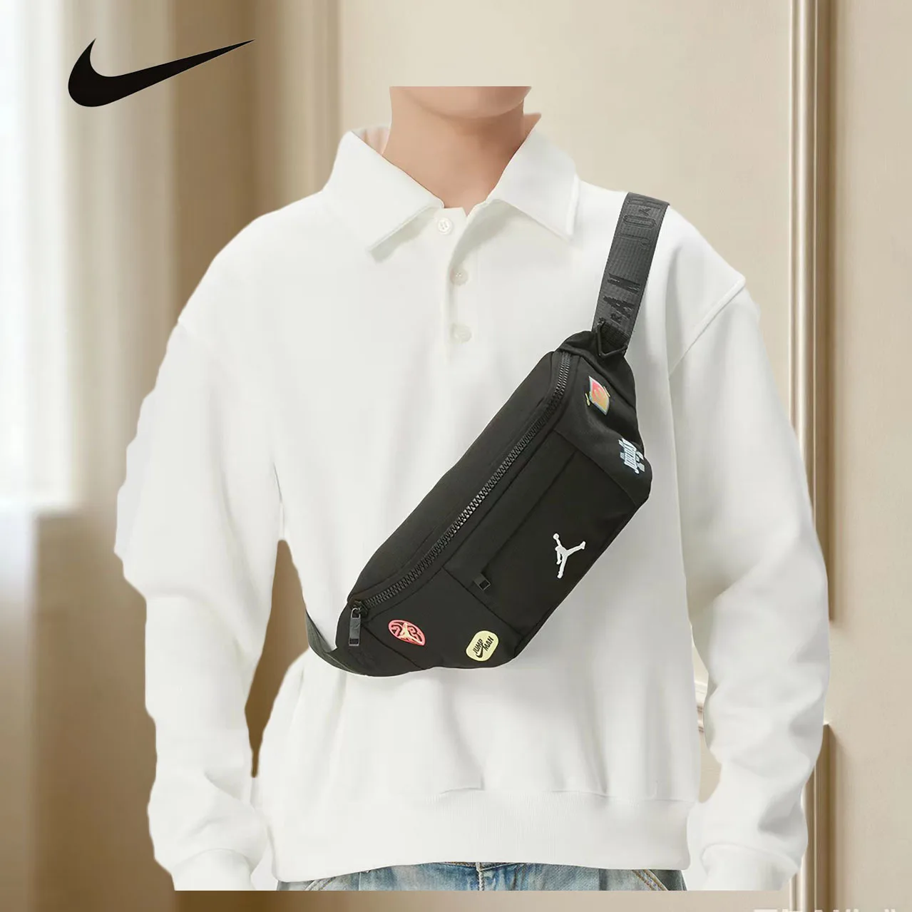 Nike Men's & Women's Bags  2026 Summer New Travel Crossbody Bag / Casual Sports Waist Pack -JD2613102GS-002