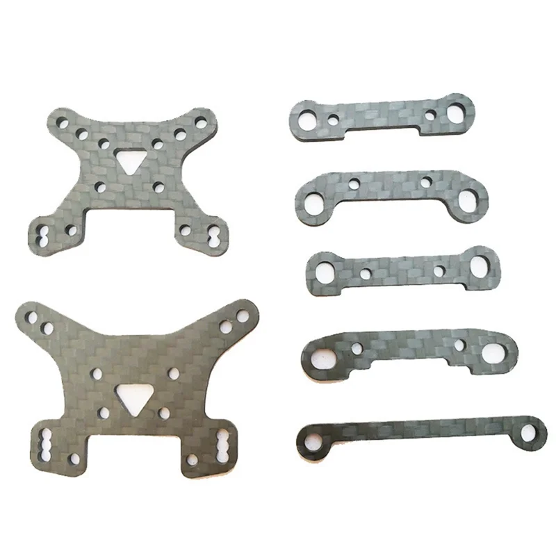 AC52-คาร์บอนไฟเบอร์แชสซี Shock Tower ARM รหัสสําหรับ Wltoys 144001 144002 144010 LC Racing EMB-T 1/14 RC รถอะไหล่อัพเกรด
