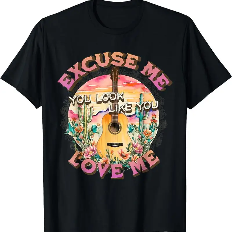 

Винтажная футболка Country Music Excuse Me You Look Like Love, полный размер S 4XL