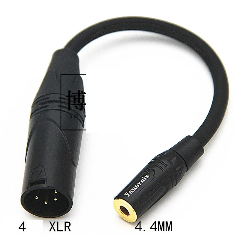 Imagem -02 - Equilíbrio Hifi do Pin Xlr do Homem a 3.5 mm 2.5 mm 6.35 mm 4.4 mm Cabo Audio Fêmea Dac Fase Núcleo Xlr Auscultadores Cabo Adaptador