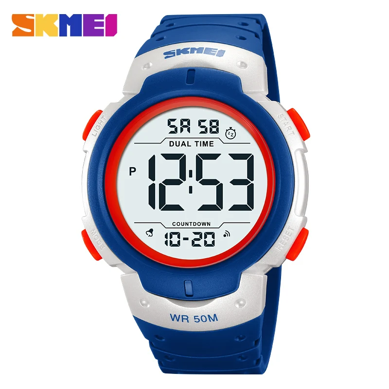 

SKMEI Watches Digital Fashion For Men 5Bar Waterproof Stopwatch Countdown Chrono Wristwatch Watch Reloj Hombre