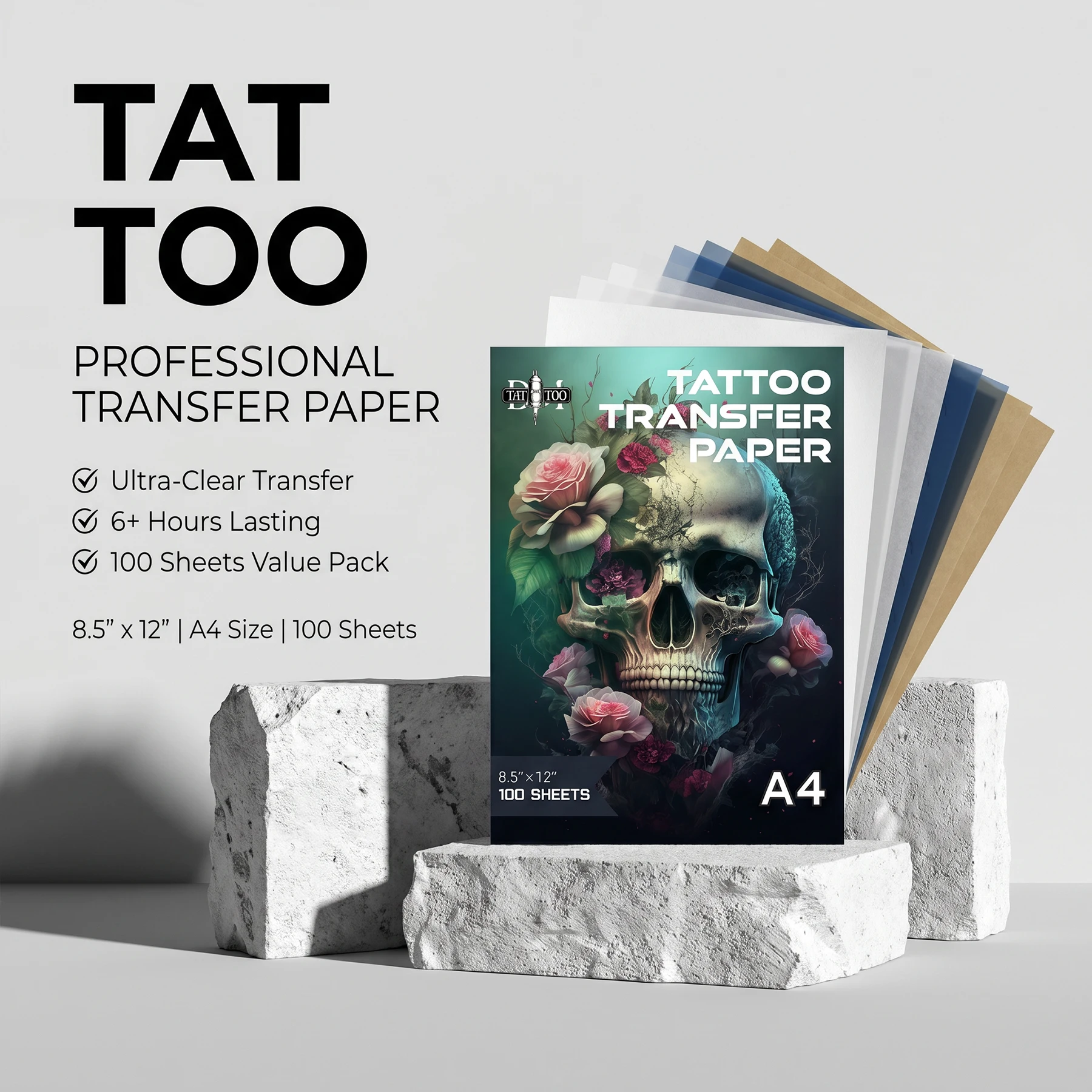 DM 10/20/50/100PCS Premium Tattoo Transfer Paper 4 Layer Free Hand Thermal Copier Stencil Paper for Tattooist Tattoo Supplie