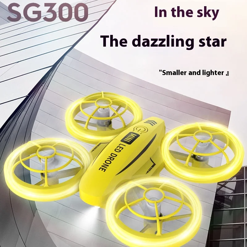 Sg300 Mini Remote Control Aircraft Cool Lighting Atmosphere Light Interactive Student Teaching Machine Four Axis Aircraft