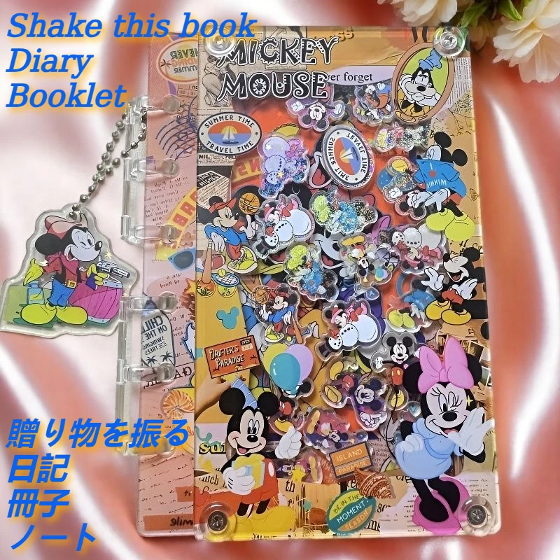 

Disney Kawaii Stationery A7 Shake Book School Supplies Office Accessories Draft Paper Notepad Diary Diary Aesthetic Notes Gifts
