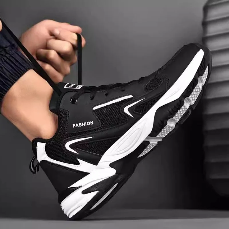 Large Size Men's Shoes Spring and Autumn Youth Leather Sports Shoes Men's Style46Student47Running Shoes48Code