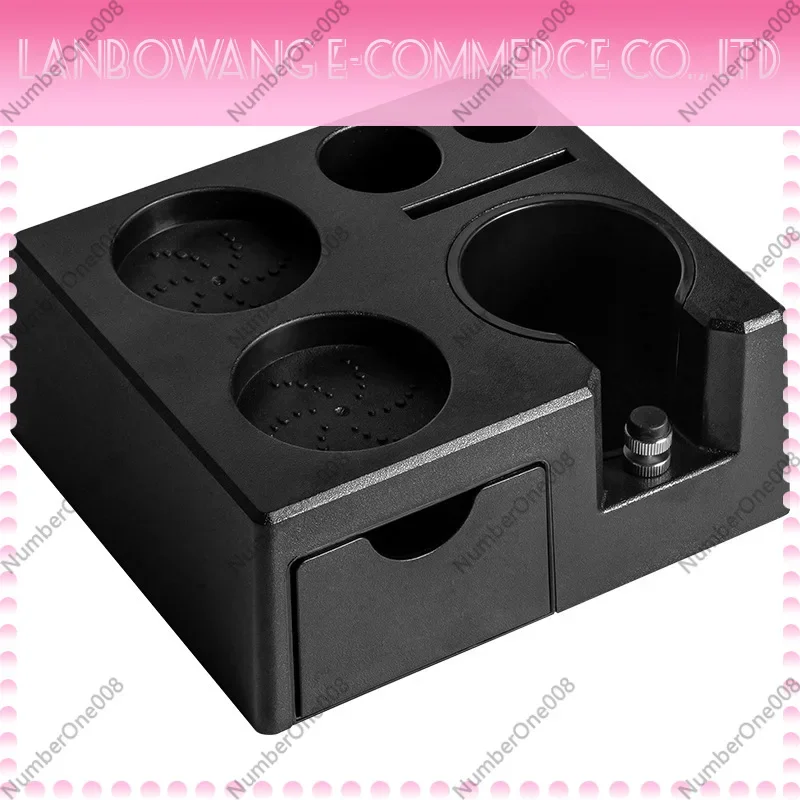 Drawer Type ABS Multi Functional Coffee Tamping Station Storage Organizer Work Station for Bar Espresso Accessories