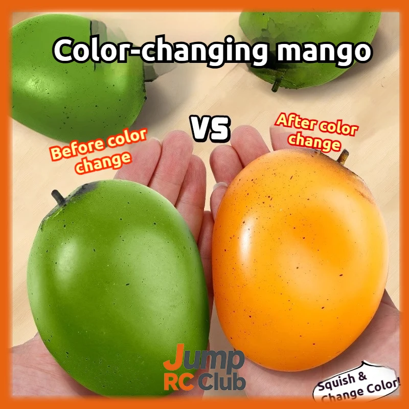 

Универсальная термочувствительная игрушка-антистресс в форме манго, меняющая цвет, медленно восстанавливающая форму, для снятия тревоги, для детей и взрослых