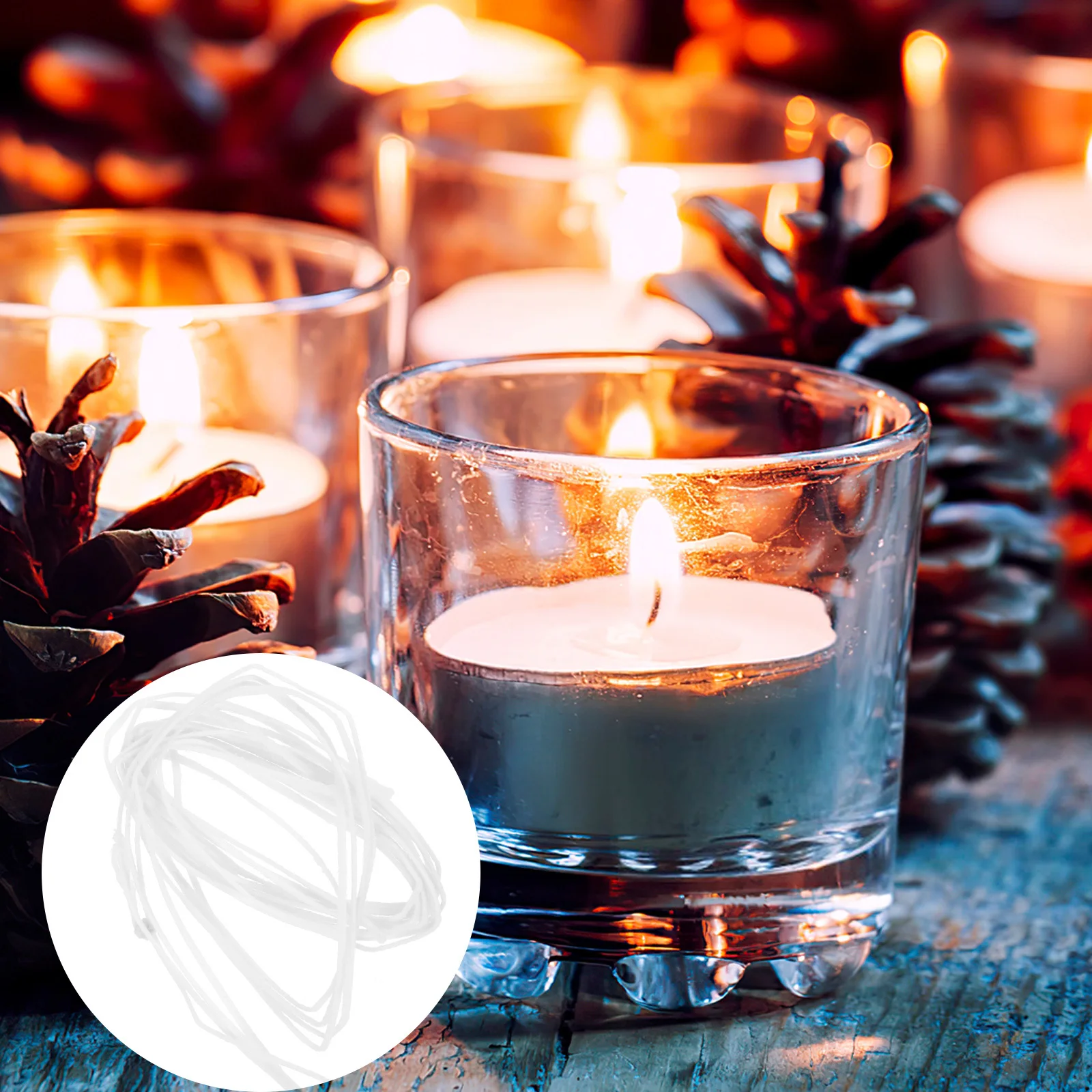 

1 Bag Of Cotton Wicks For Diy Making Kit Long Burning Scented Wax Diy Accessories Craft Supplies