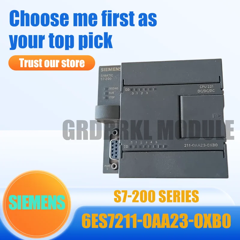 

New Original SIEMENS 6ES7211-0AA23-0XB0 6ES7 211-0AA23-0XB0 CPU221 DC24V SIMATIC S7-200 PLC CPU Module