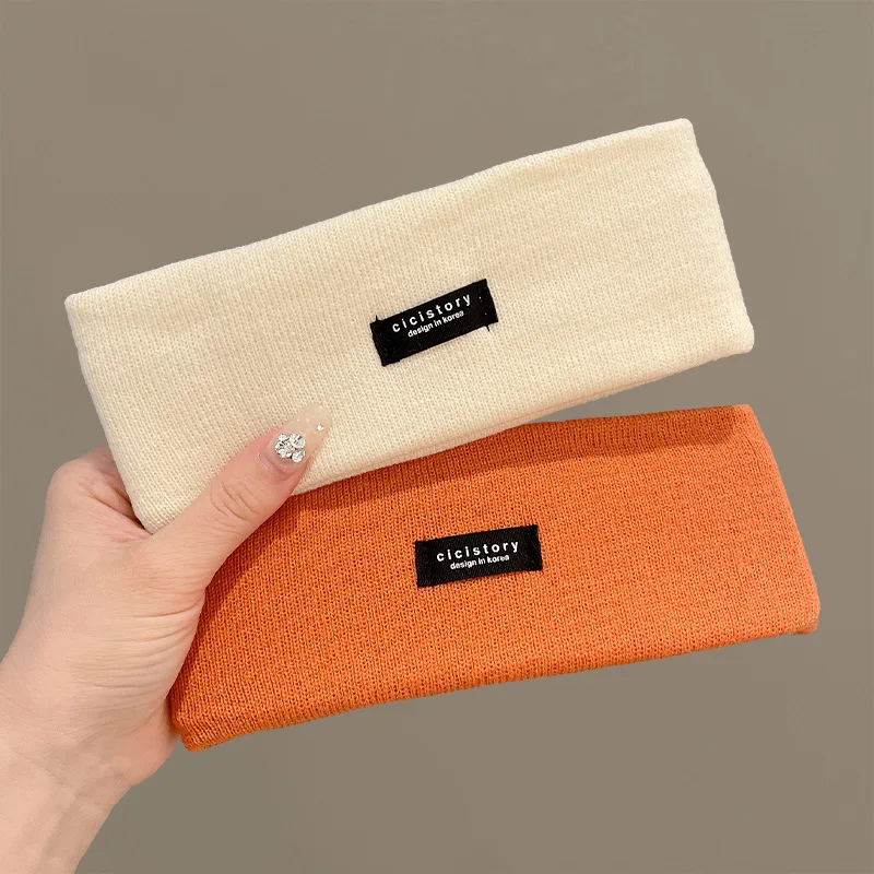 2pcs elastic sports yoga headband Solid color elastic headband suitable for fitness yoga tennis and other sports men and women f