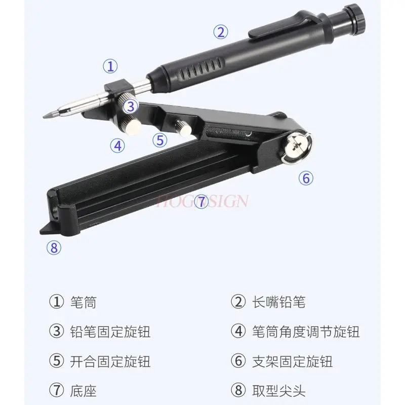 1pcs Marking tool, compass, measuring mark, multifunctional marking gauge, accurate positioning of woodworking tools