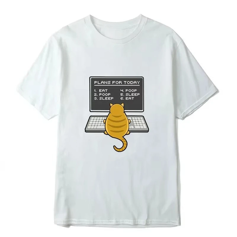 Summer Men's High Quality T-shirt Cotton Funny Programmer Print Casual Loose Cool T Shirt O-neck Mal