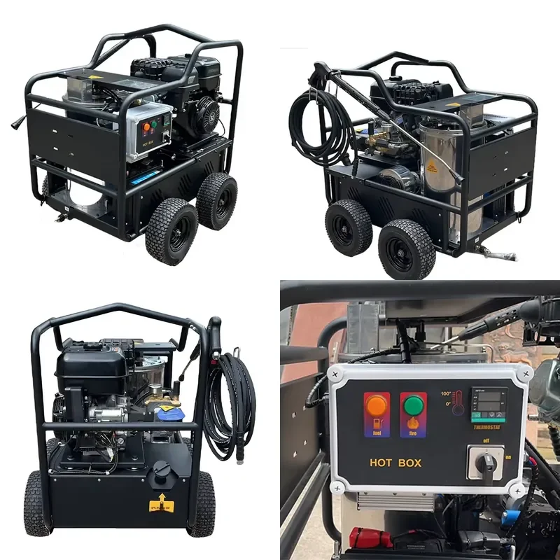 New Heavy Duty 10HP Diesel Engine Hot Water High Pressure Cleaner 3600PSI 250Bar 900L Industrial Washer