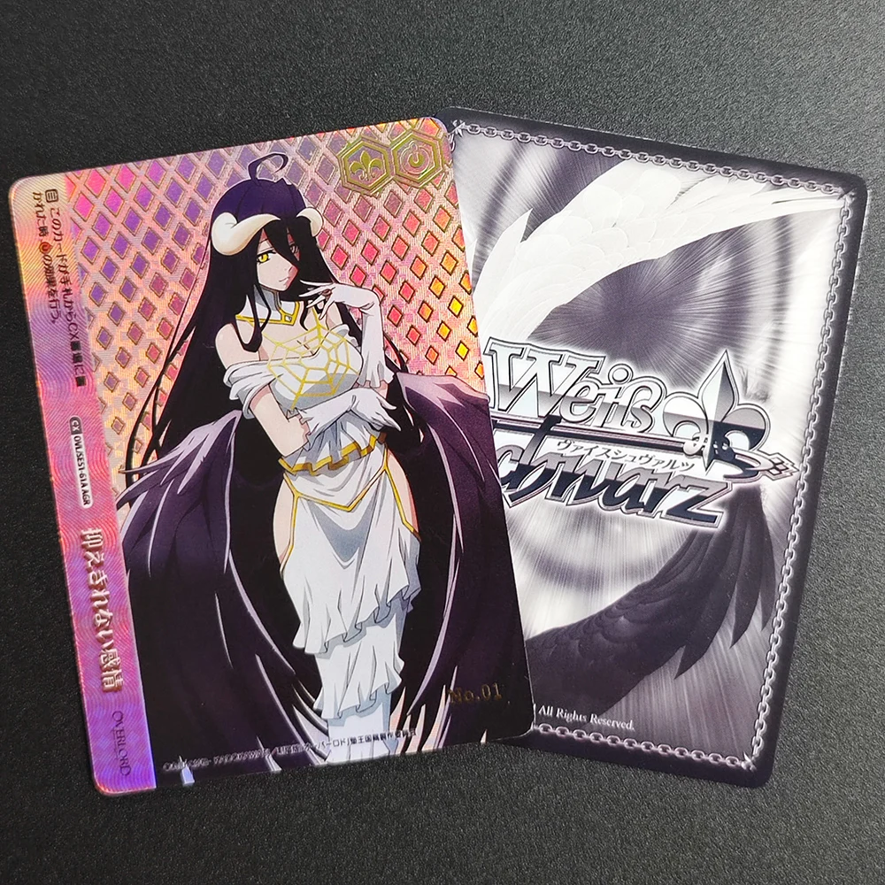    プロキシ・ヴァイス・シュヴァルツ カード アルベド オーバーロード 神聖王国 OVL/SE51-61A AGR フォイル＆サイン入り 日本アニメTCGカード