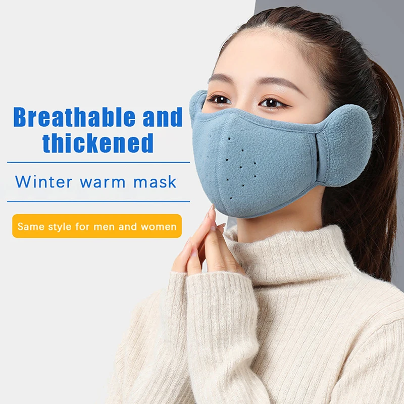 Windproof Thermal Face Mask for Women, Ear Protection, Warmer, Sports, Outdoors, Riding, Cycling Gift, Winter, 2 in 1