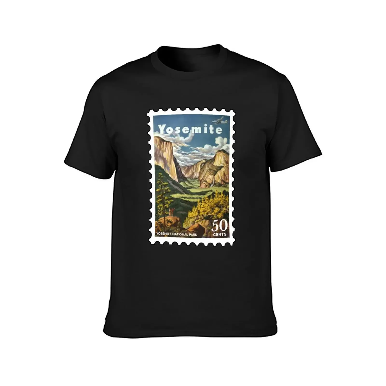 Yosemite Park, vintage travel stamp T-Shirt sublime heavyweights plain clothes for men