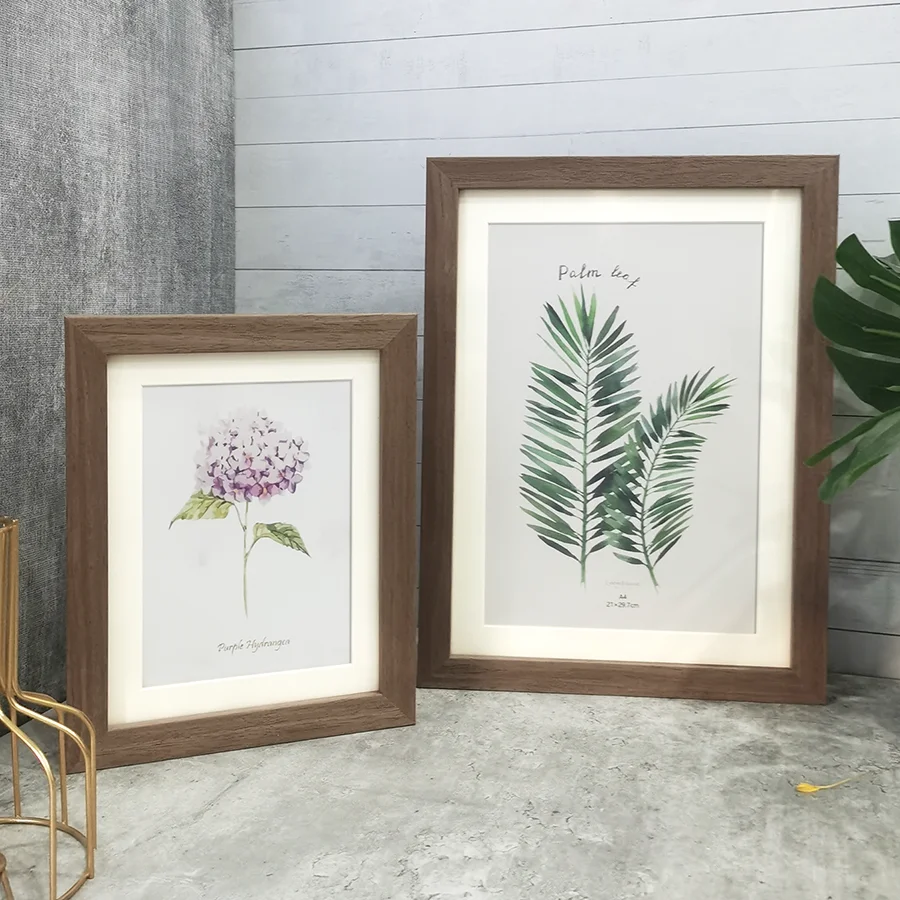 1Pc Natural Wood Photo Frames For Picture Wall 10X15 15X20 20X25 A4 Pictures Frame Stand For Photo Decor Commemorative Gift