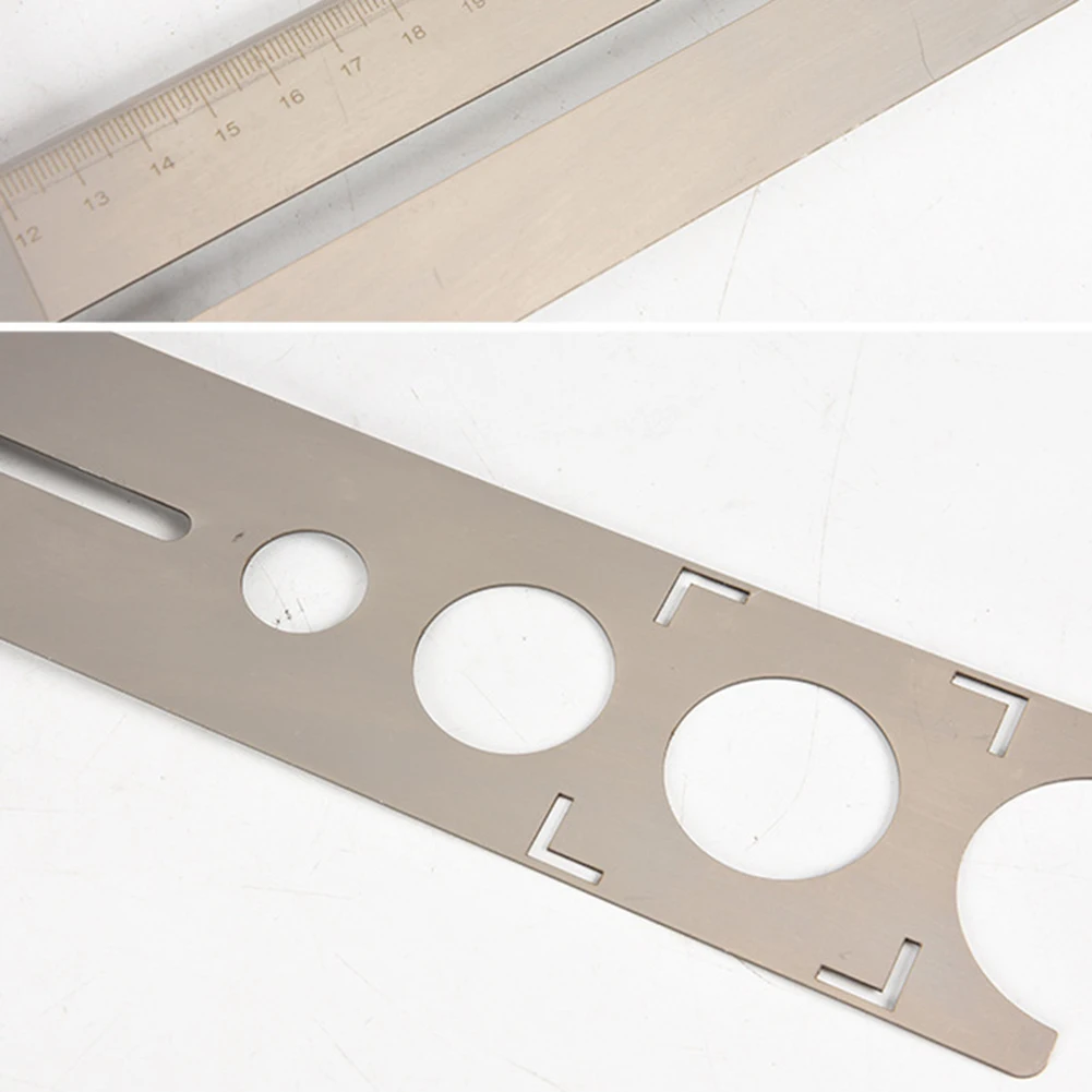 دليل الحفر لكمة محدد الفولاذ المقاوم للصدأ أدوات ثقب الحفر قابل للتعديل تحديد المواقع بدقة لأرضية بلاط الرخام والزجاج والسيراميك