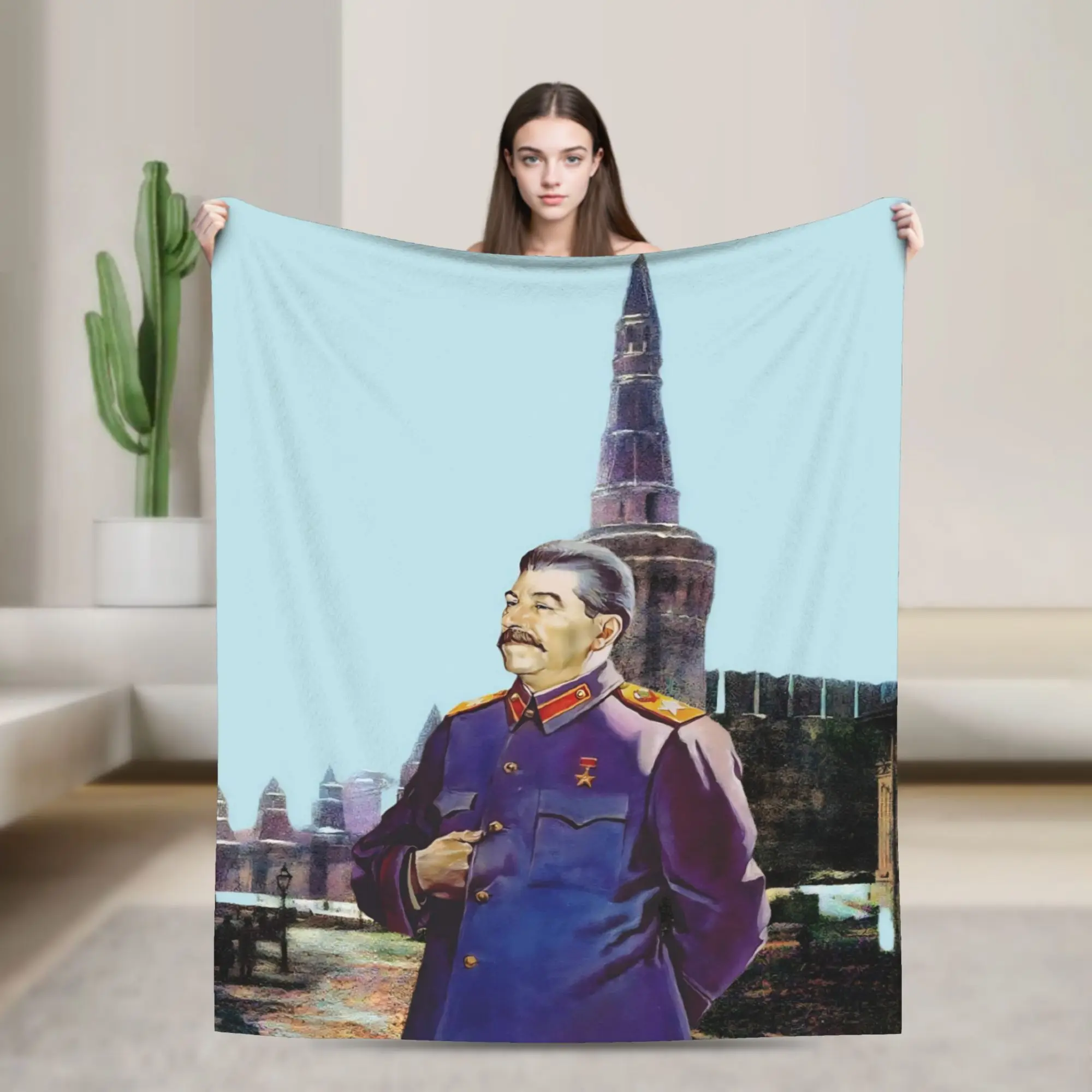 Lenin Joseph Stalin Blanket Ultra Soft  Throw Blankets for Couch 50x60 Inch Multiple Sizes Rug Piece