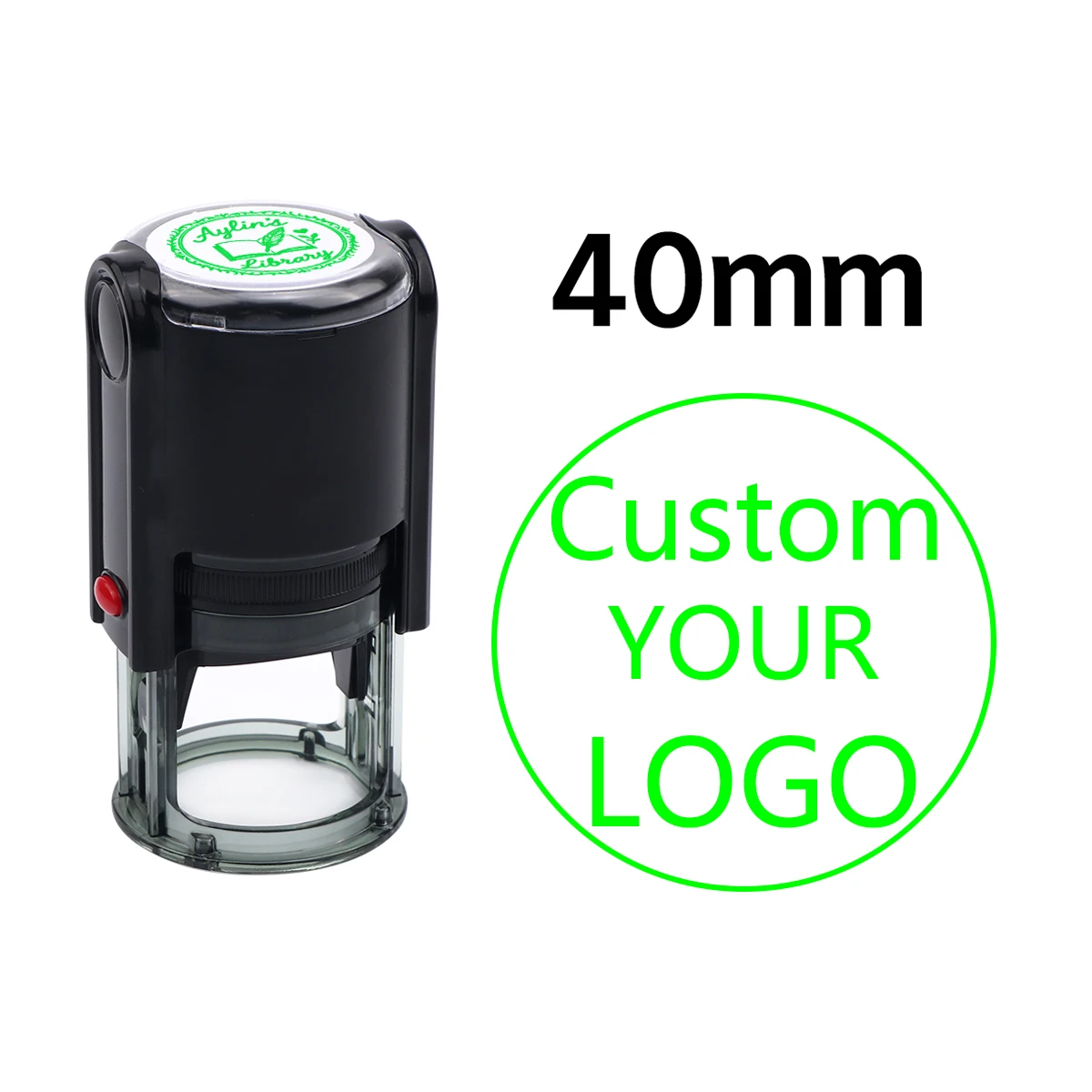 Aangepaste zelfinktende stempel met uw eigen logo, lichtgevoelige inkt / rubberen stempel, personaliseren uw logo Meerdere inktkleuropties