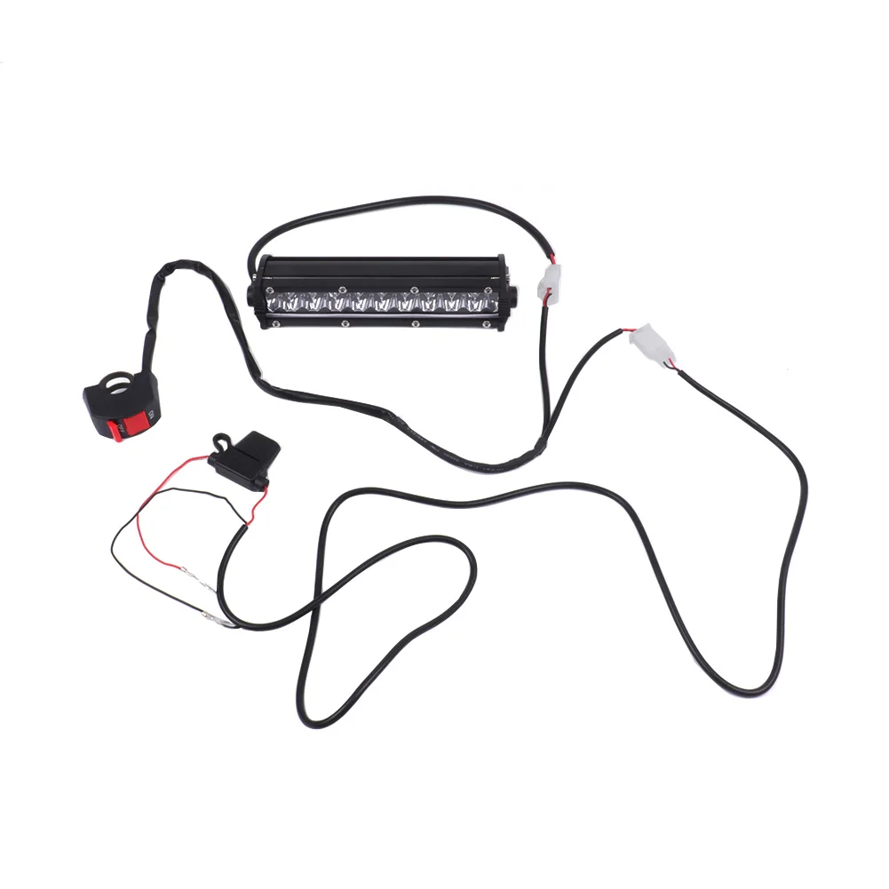 Kit faro per barra luminosa a LED per moto con staffe di montaggio e interruttore per manubrio CRF250F CRF110 TTR110 YZF450 7/8 "22mm