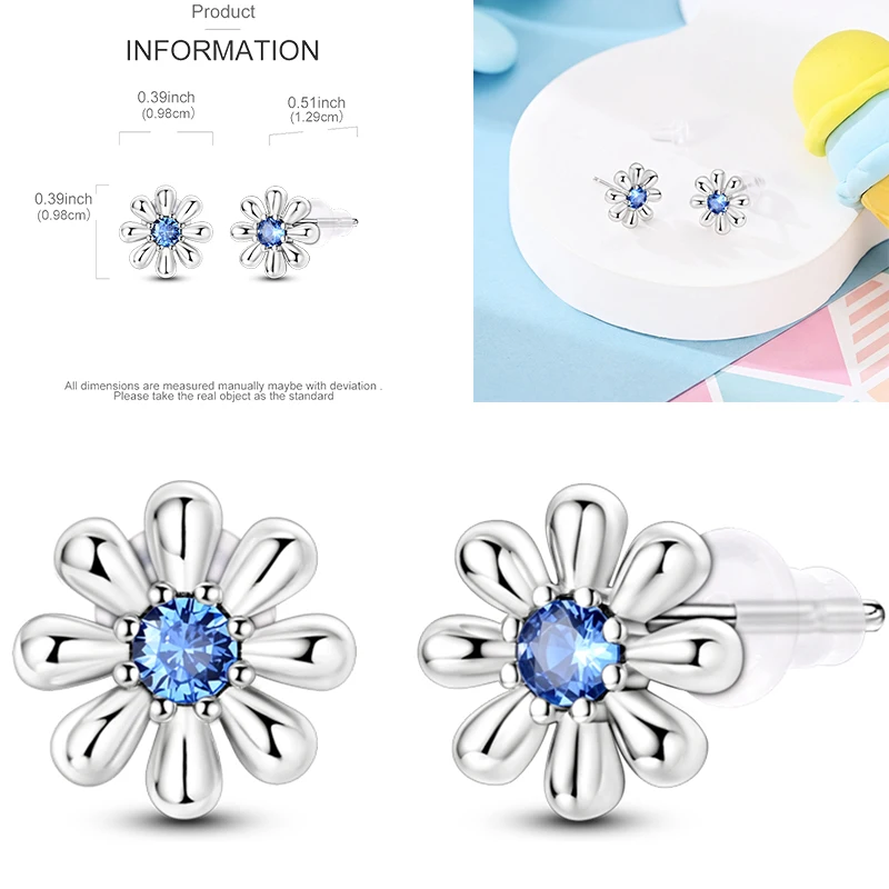 925 Sterling Silber Ohrstecker Kirsche Delfin Avocado Schmetterling Biene Blume Feder Bunter Schmuck Geschenk für Frauen Mädchen – Detail 29