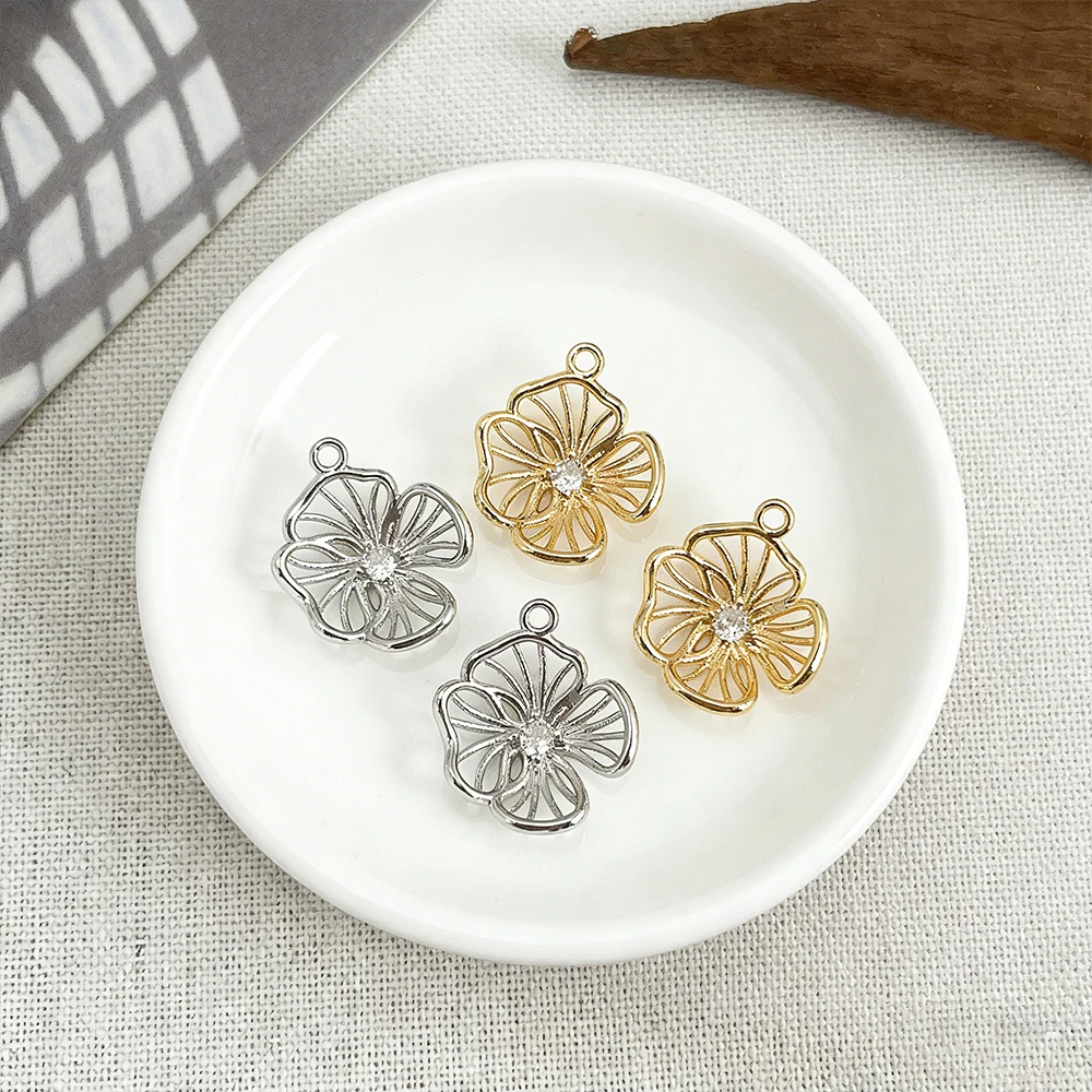 

Cordial Design, 40 шт., 10*12 мм, медные подвески/шармы ручной работы/аксессуары для украшений/в форме цветка/с покрытием из настоящего золота # 196349