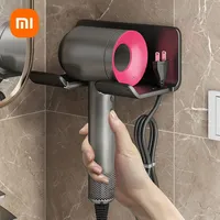 Xiaomi Hair Dryer Holder Bathroom Hair Straightener Stand Nail Free Shelves Wall Bathroom Storage Rack Shelf Wall-mounted Home