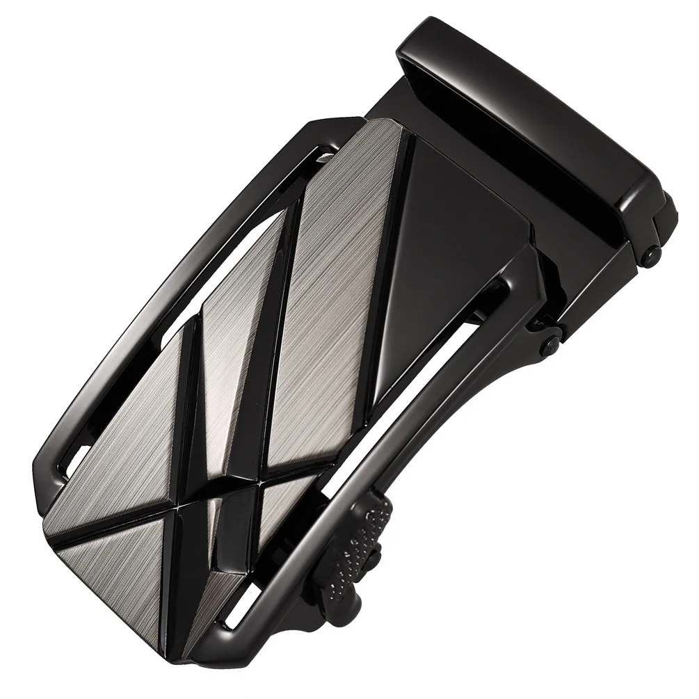 

Personality Geometric Pattern Men's Belt Buckle Gun Grey Fashion Business Belt Accessories Business Alloy Buckle Wholesale 3.5cm