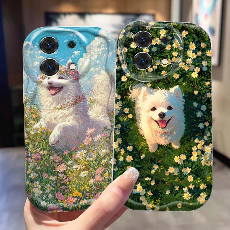 Chat ours chien Art populaire pour Xiaomi Redmi 9T 9A 9 9C 10 10C 12 13 13C 14C A2 A1 Plus K30 K40 K60 5G vague huile coque de téléphone