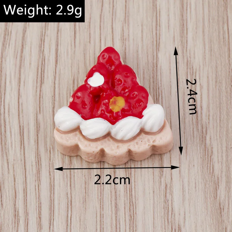 Tusember 10 Stück/Set Niedliche Kawaii Lebensmittel-Anhänger Eier Kuchen Eiscreme Flache Anhänger für Schmuckherstellung Ohrringe Halsketten Zubehör – Detail 14